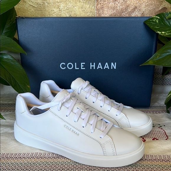 Cole Haan Shoes - NEW Cole Haan Women’s Leather GC Daily White Lace Sneaker Tennis Shoes, Size 7